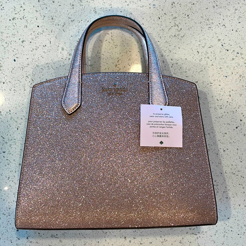 Kate Spade rose gold satchel